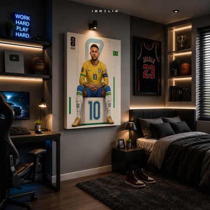 Neymar Jr FIFA World Cup 2026 Wall Art – Brazil Football Superstar Poster | IBRELIA™