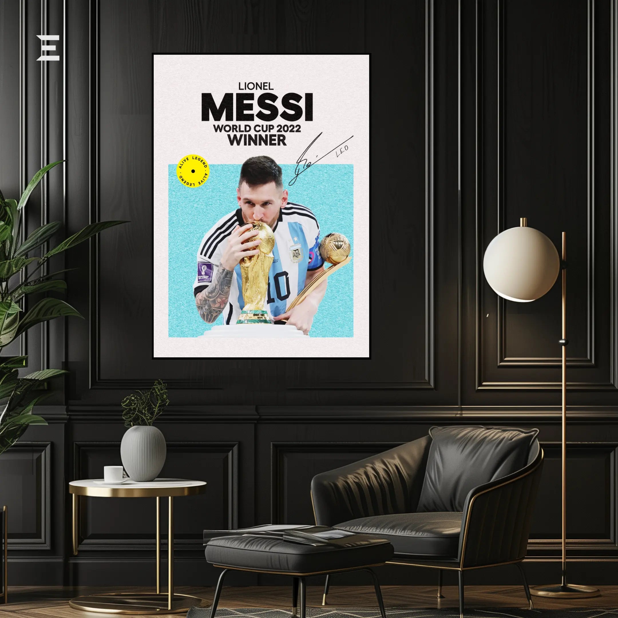 Lionel Messi Resin Wall Art – “World Cup 2022 Winner” Edition | IBRELIA IBRELIA