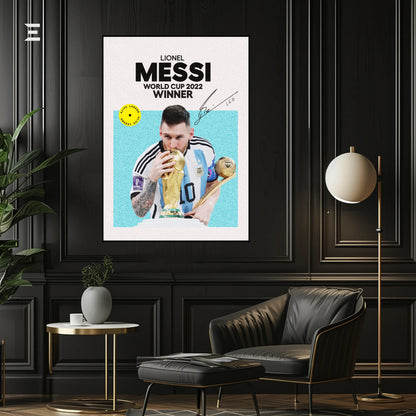 Lionel Messi Resin Wall Art – “World Cup 2022 Winner” Edition | IBRELIA IBRELIA