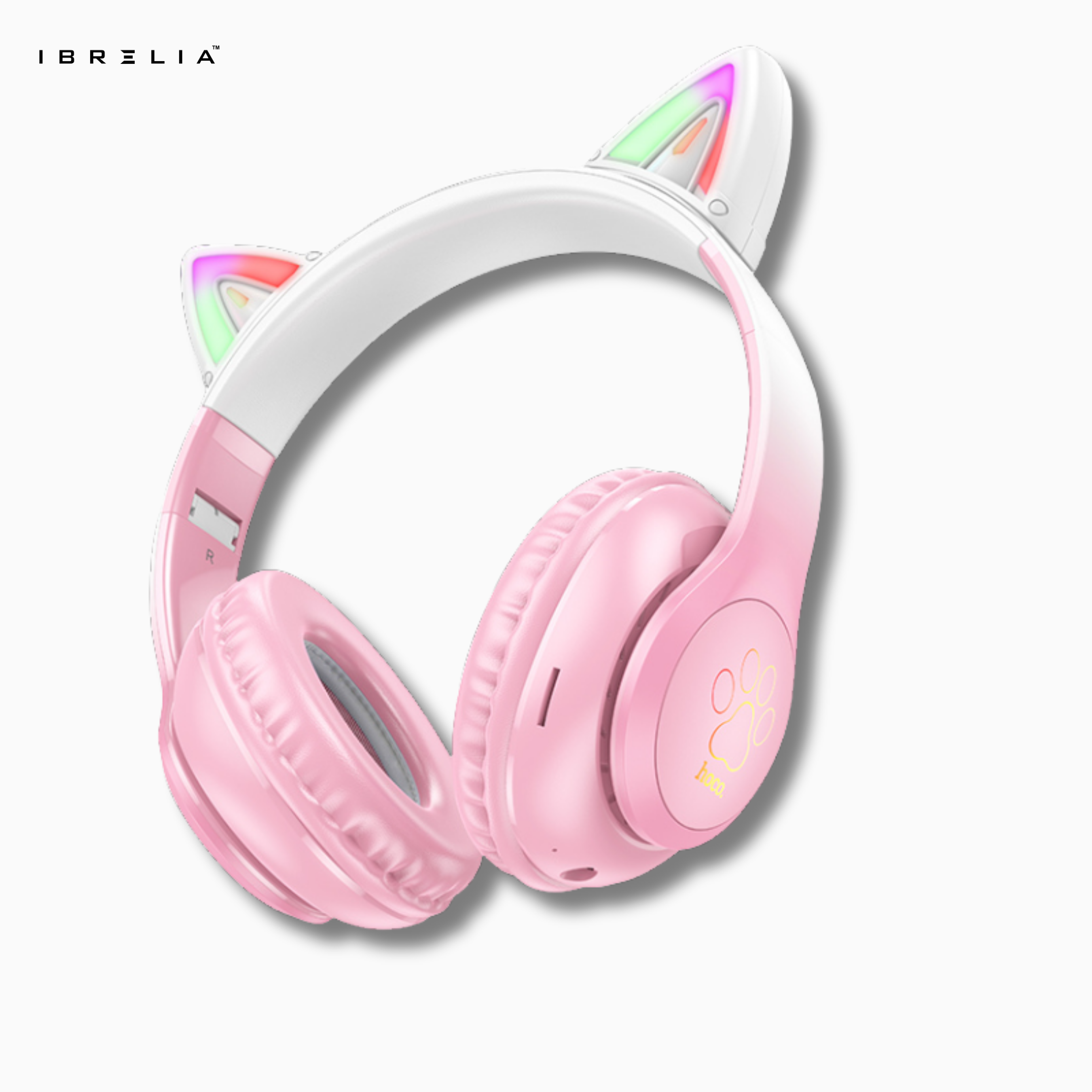 HOCO W42 Cat Ear Wireless Bluetooth Headphones – LED Light Ears, 12H Playtime | IBRELIA™