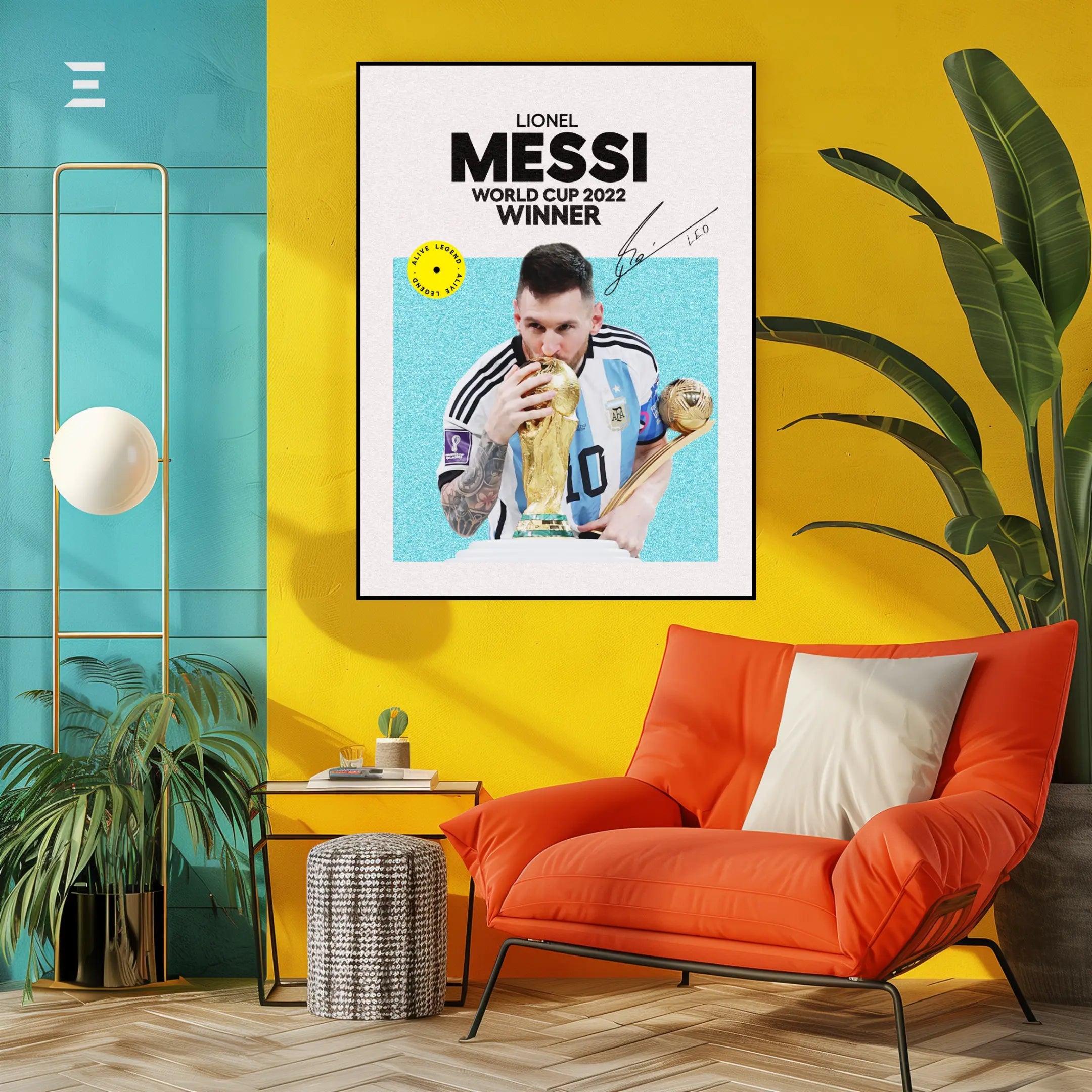 Lionel Messi Resin Wall Art – “World Cup 2022 Winner” Edition | IBRELIA IBRELIA