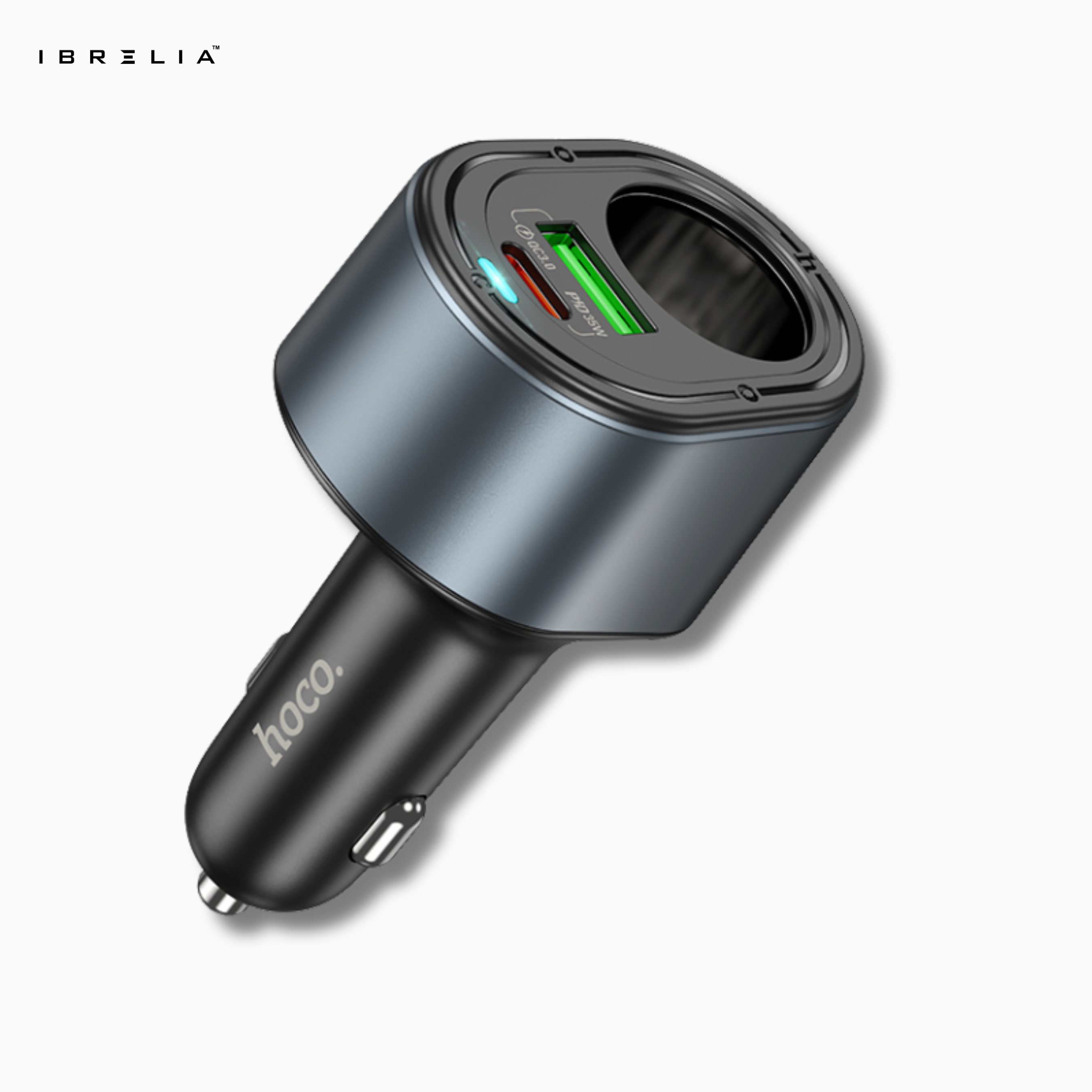 HOCO Z56 Friend 240W PD35W + QC3.0 Cigarette Lighter Car Charger | IBRELIA™