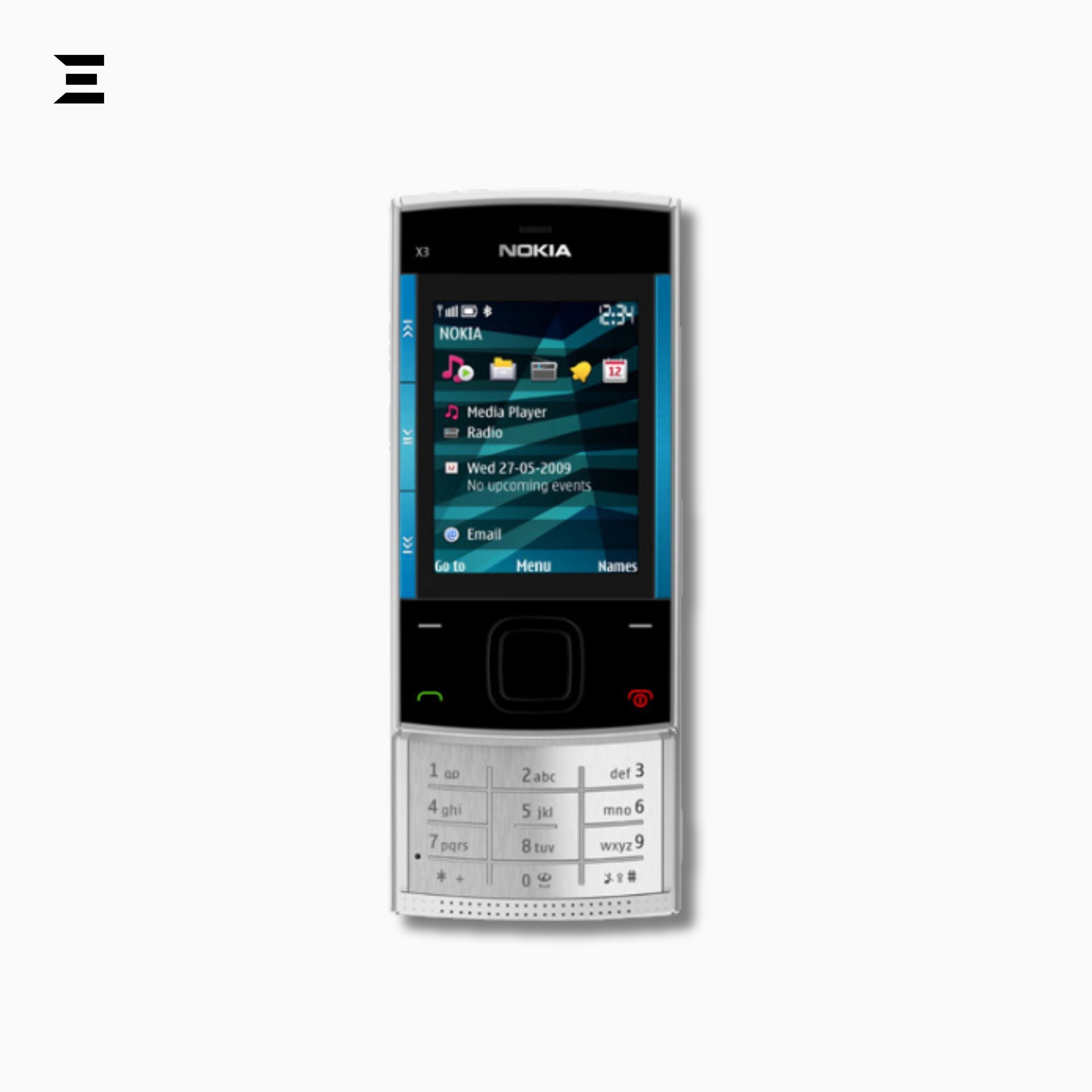 Nokia X3-00 Silver Black & Sky Blue (Brand New – Complete Box) | Original Classic Nokia Slider Phone | Rare Collector's Mobile