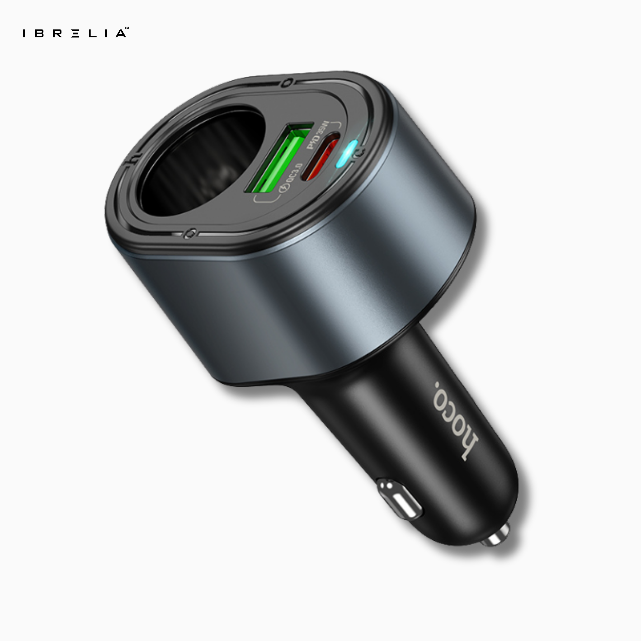 HOCO Z56 Friend 240W PD35W + QC3.0 Cigarette Lighter Car Charger | IBRELIA™