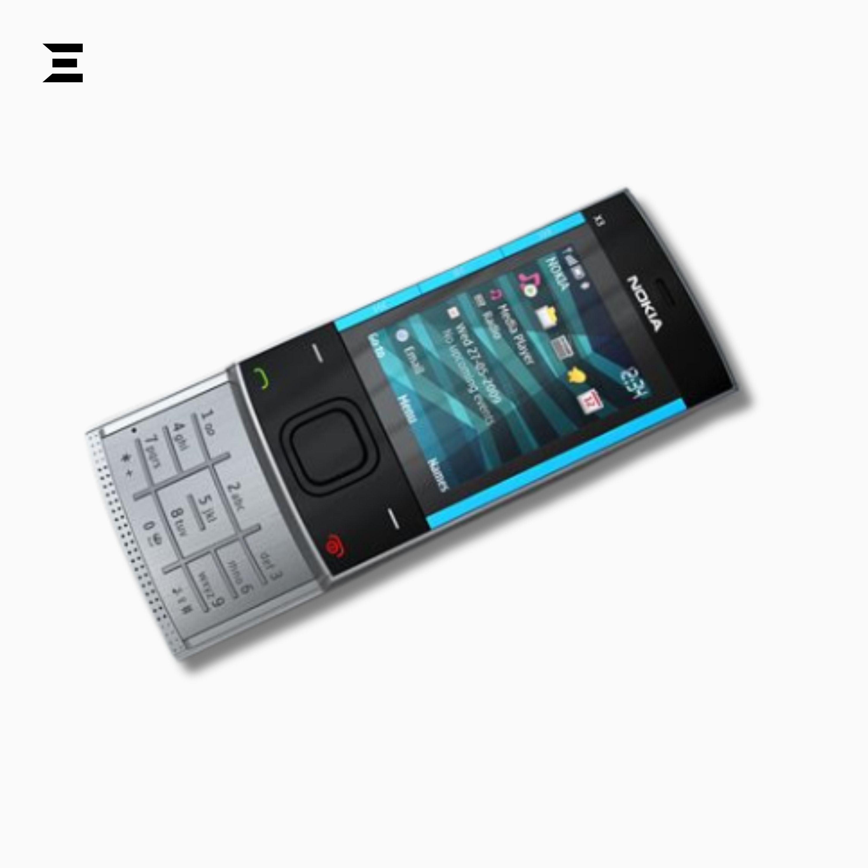 Nokia X3-00 Silver Black & Sky Blue (Brand New – Complete Box) | Original Classic Nokia Slider Phone | Rare Collector's Mobile