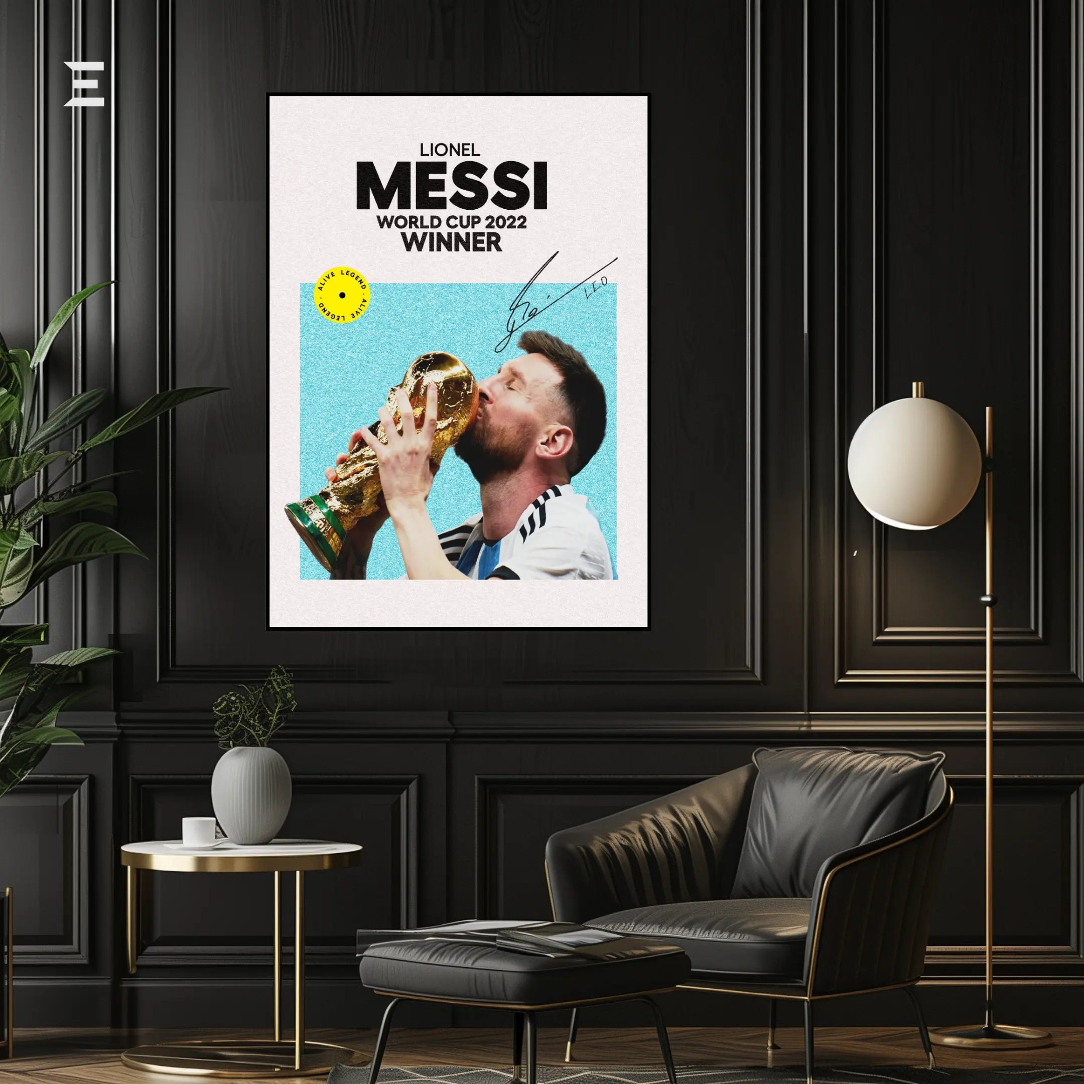 Lionel Messi Resin Wall Art – “World Cup Glory” Edition | IBRELIA IBRELIA