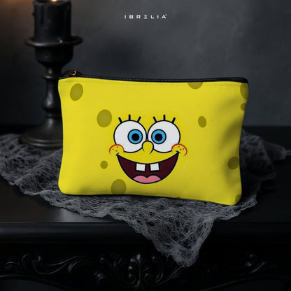 Cute Sponge Cartoon Makeup & Pencil Pouch – Double-Sided Print – IBRELIA™ IBRELIA