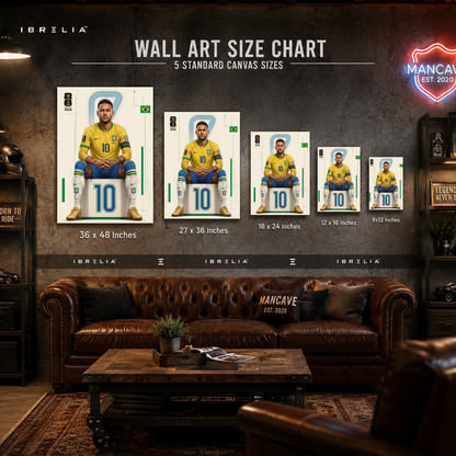Neymar Jr FIFA World Cup 2026 Wall Art – Brazil Football Superstar Poster | IBRELIA™