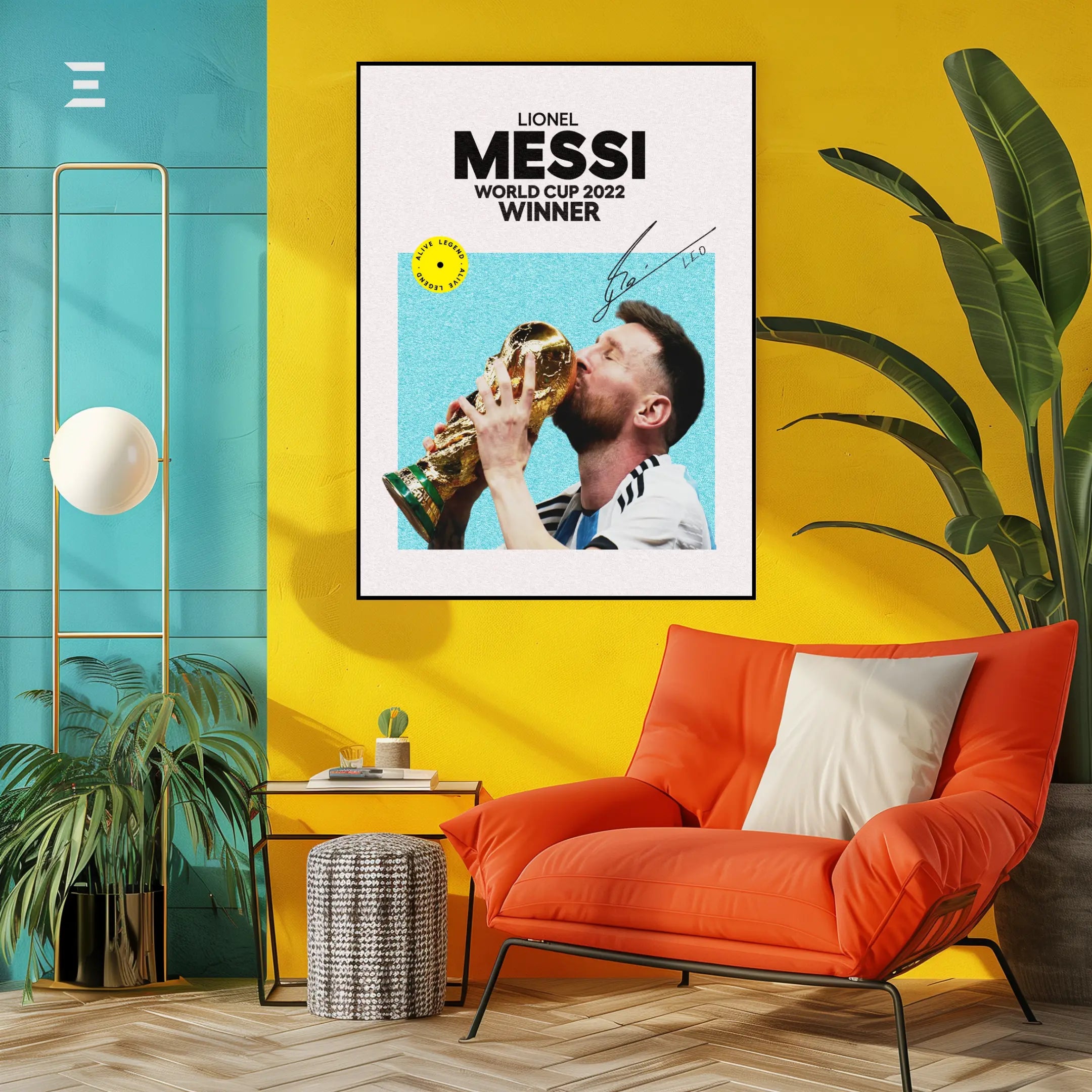Lionel Messi Resin Wall Art – “World Cup Glory” Edition | IBRELIA IBRELIA