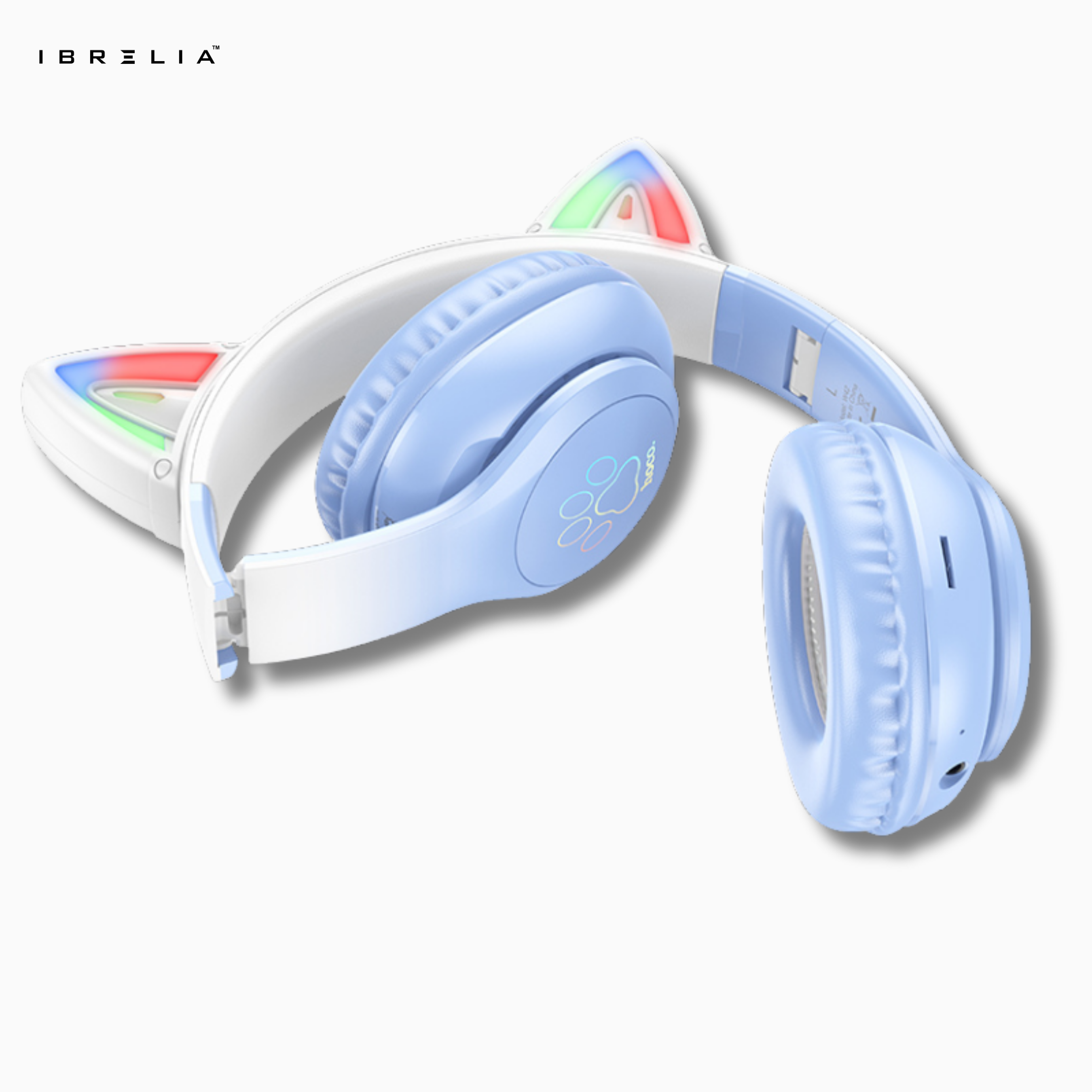 HOCO W42 Cat Ear Wireless Bluetooth Headphones – LED Light Ears, 12H Playtime | IBRELIA™