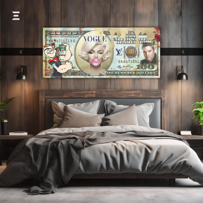 Ultra Wide Wall Art – Exclusive Pop Art Dollar Design | IBRELIA IBRELIA