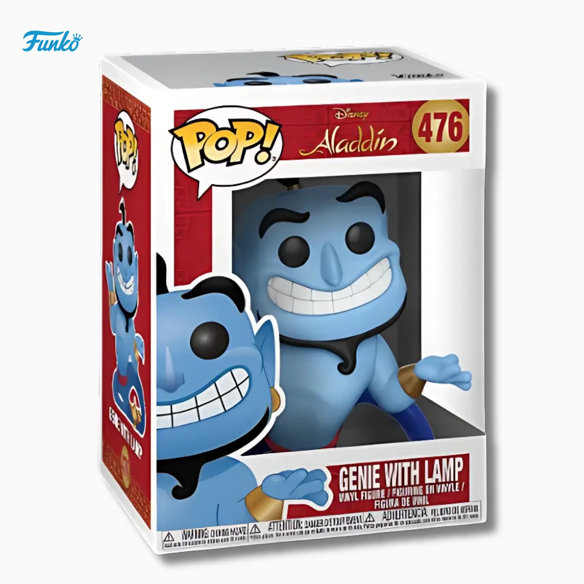 Funko Pop! Disney: Aladdin – Genie with Lamp 476 (4 - Inch Vinyl Figure) - IBRELIA