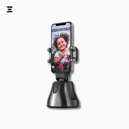 Apai Genie Smart Phone Holder – 360° Auto Face Tracking & Selfie Stick for Live Streaming & Video (Black) - IBRELIA