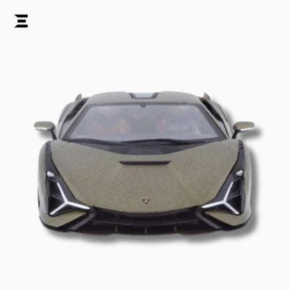 Bburago 1:24 Lamborghini Sián FKP 37 – Matte Green Die - Cast Model - IBRELIA