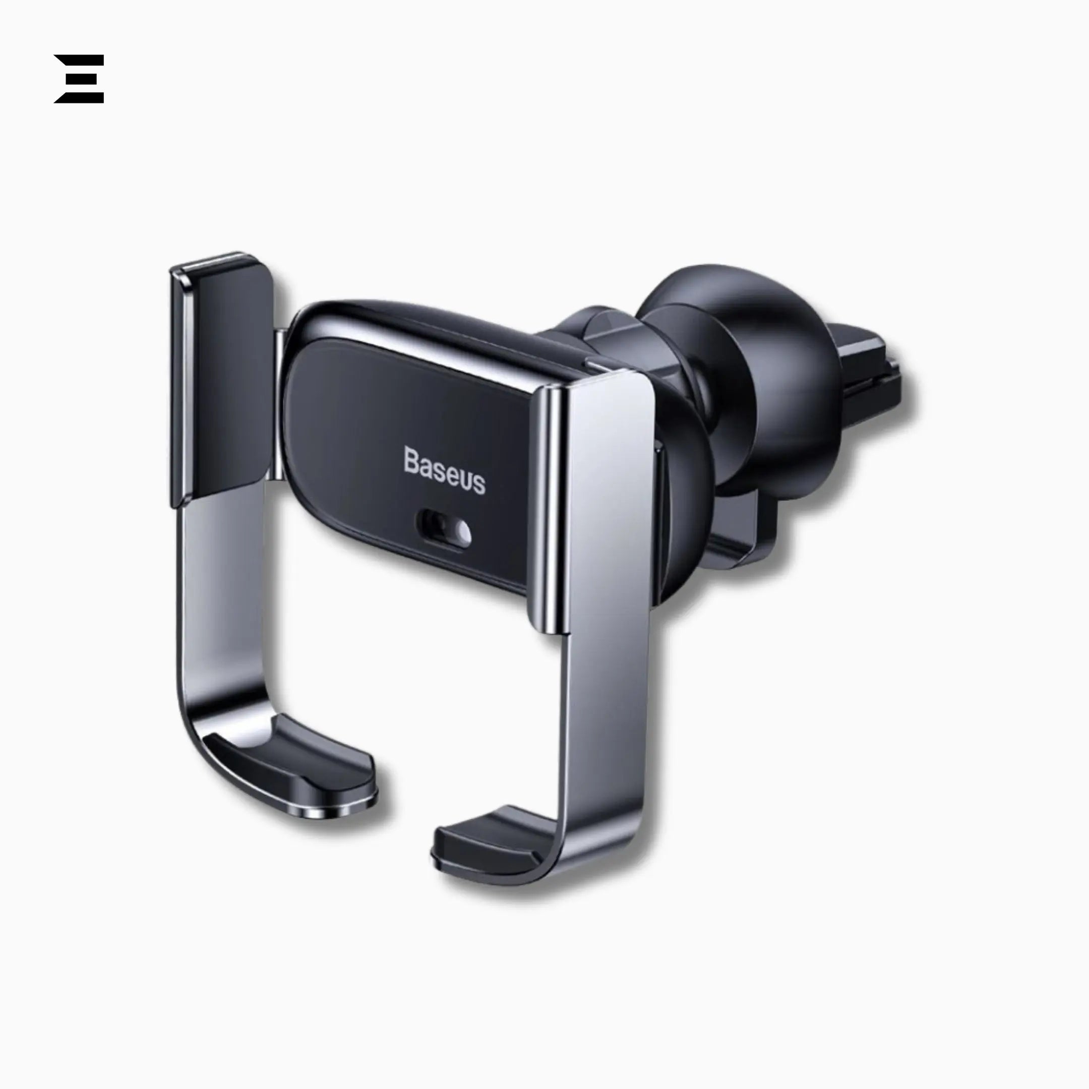 Baseus Mini Smart Electric Car Phone Holder – 360° Rotatable (Black) - IBRELIA
