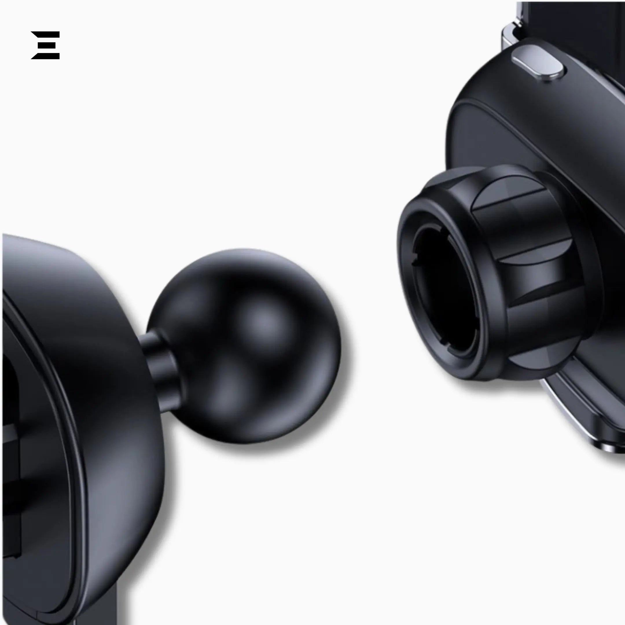 Baseus Mini Smart Electric Car Phone Holder – 360° Rotatable (Black) - IBRELIA