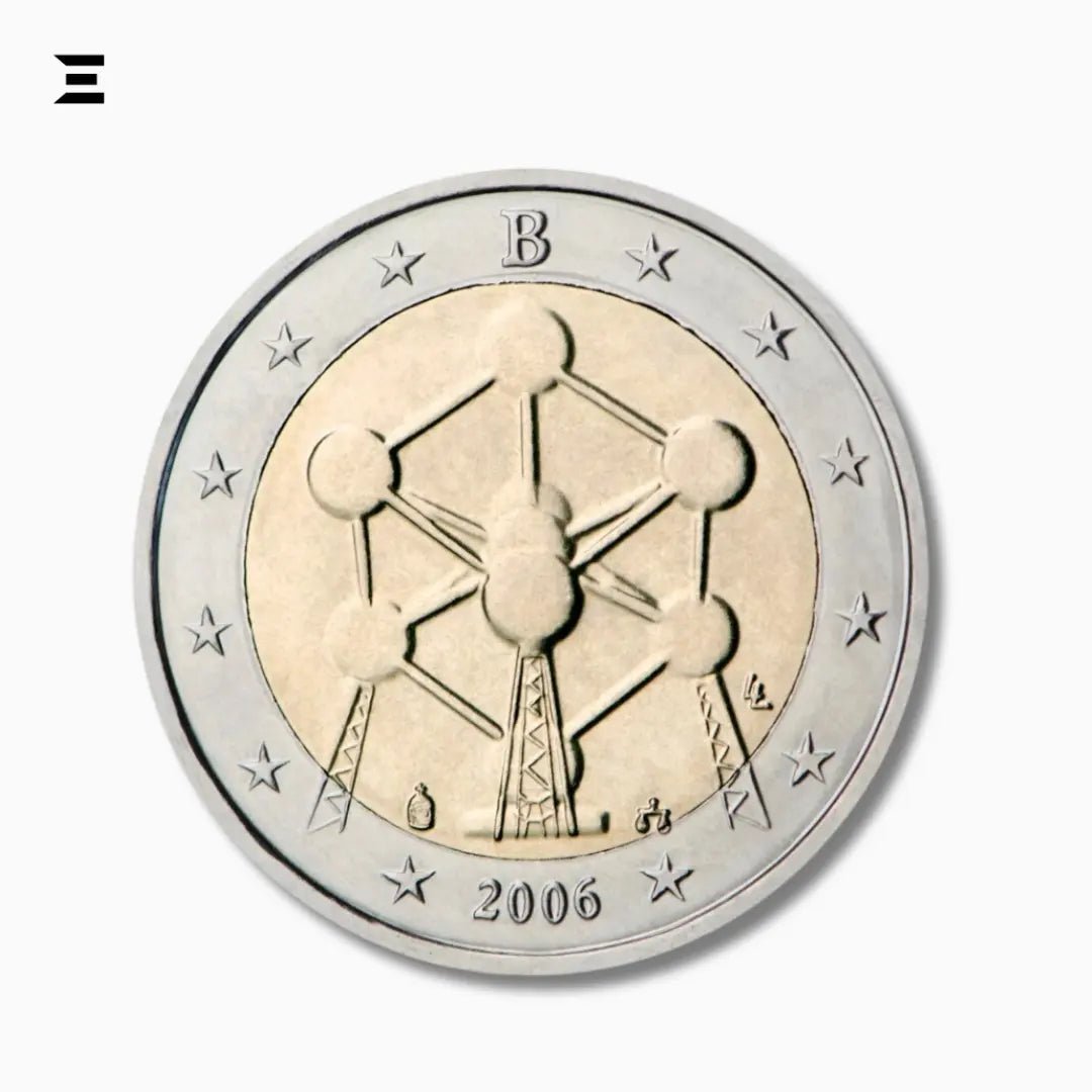 Belgium 2006 Atomium Brussels €2 Commemorative Coin – Collectible Euro Coin - IBRELIA