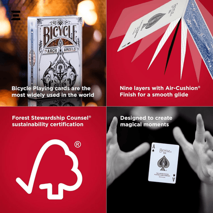 Bicycle® Archangels Playing Cards – Gold & White Edition | IBRELIA™ Collectibles - IBRELIA