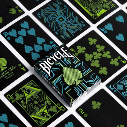 Bicycle® Dark Mode Playing Cards – Neon Tech Edition (Limited Release) | IBRELIA™ Collectibles - IBRELIA