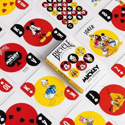 Bicycle® Disney Mickey & Friends Playing Cards – Classic Character Edition (54 Cards) | IBRELIA™ Collectibles - IBRELIA
