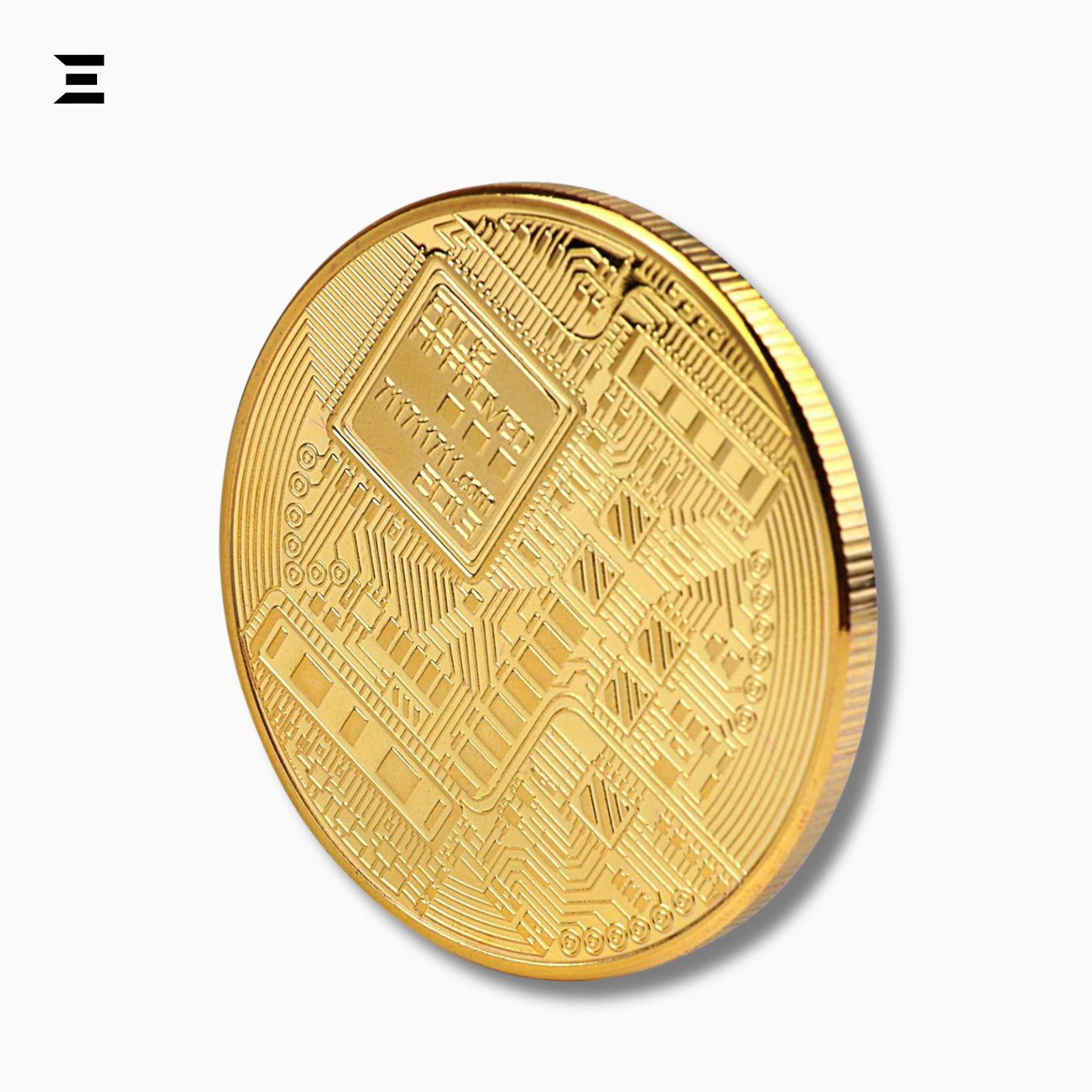 Gold Bitcoin Collectible Coin – 24K Gold Plated Limited Edition with Case IBRELIA