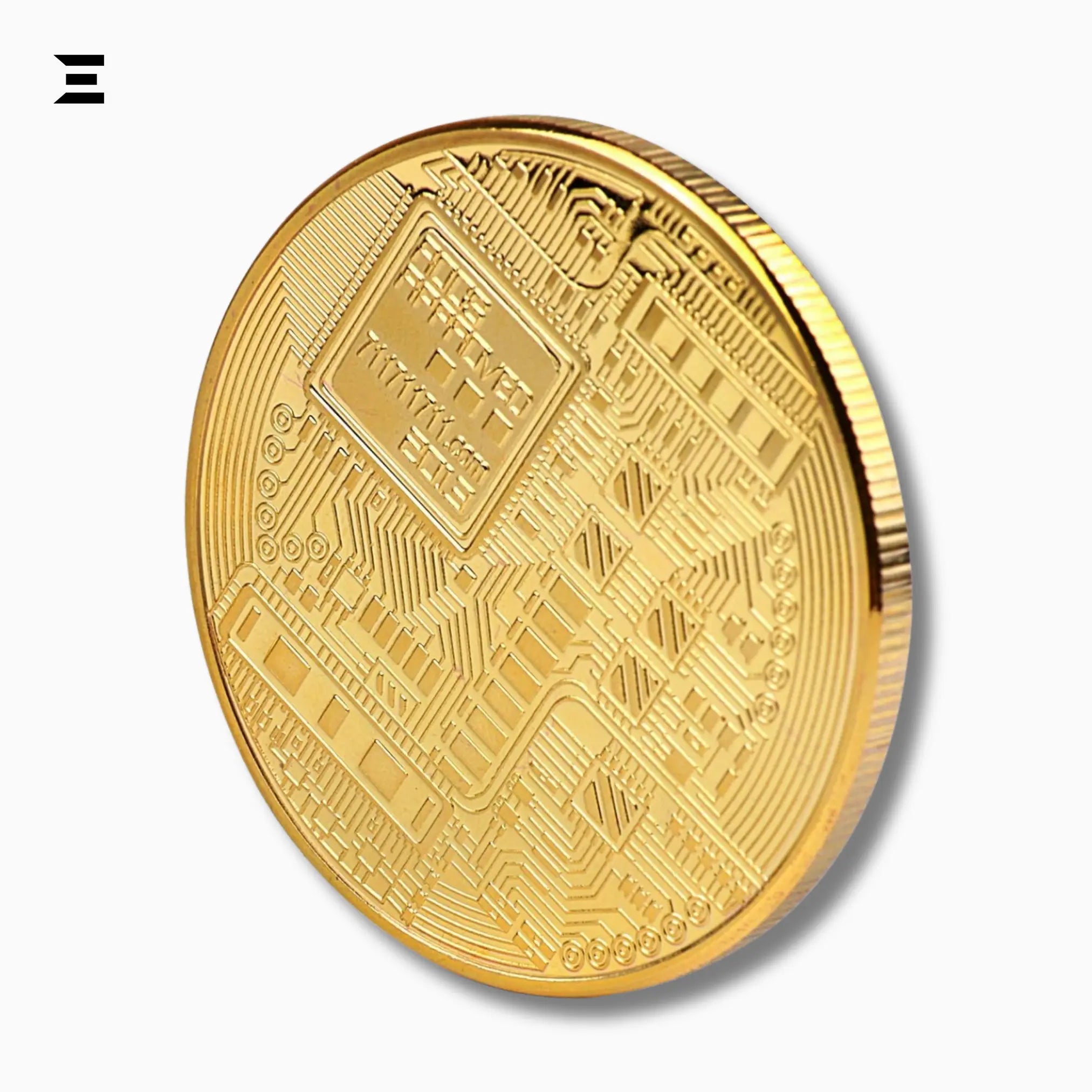 Gold Bitcoin Collectible Coin – 24K Gold Plated Limited Edition with Case IBRELIA