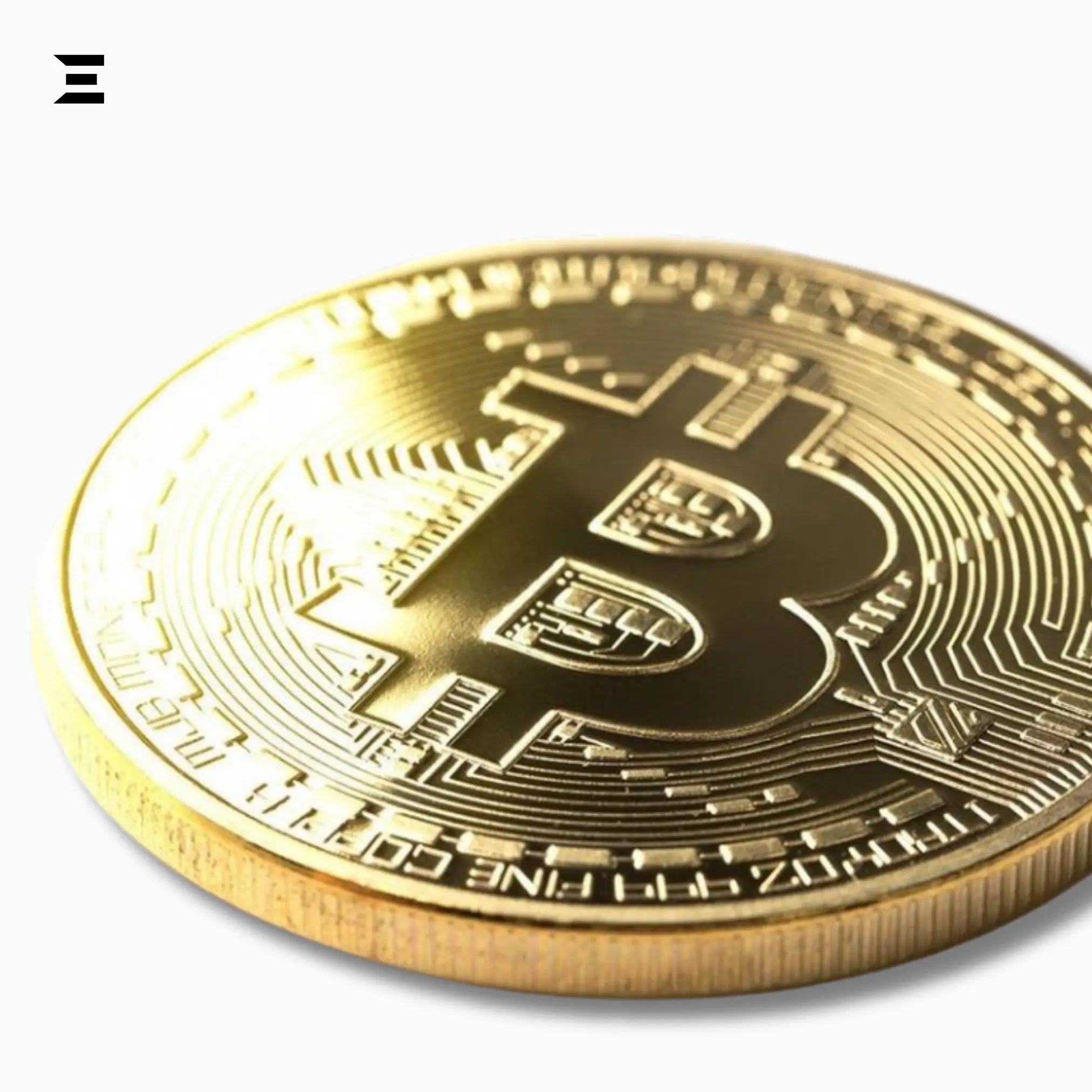 Gold Bitcoin Collectible Coin – 24K Gold Plated Limited Edition with Case IBRELIA