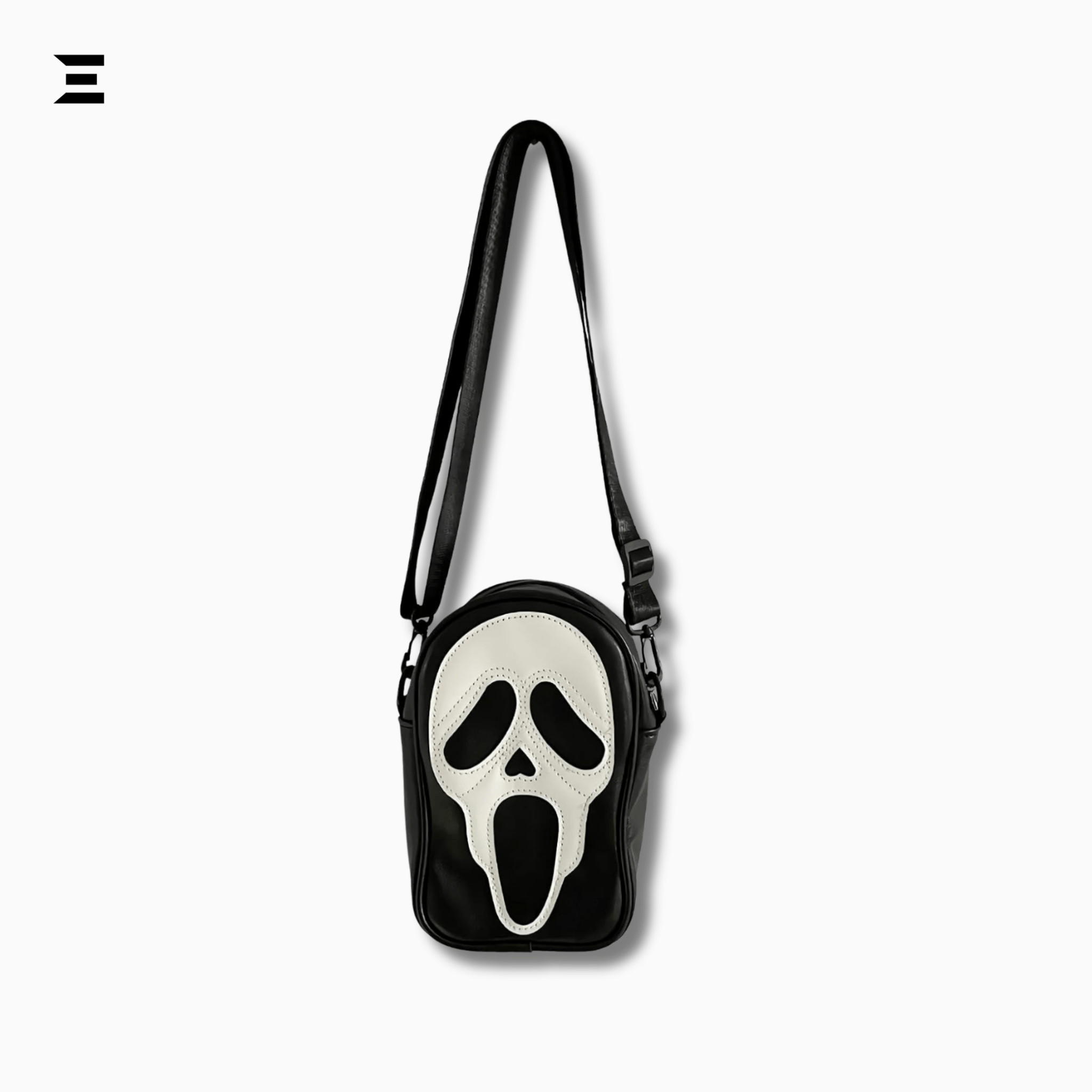 Scream Ghostface Crossbody Bag – Gothic Skull Shoulder Purse (Black) | IBRELIA™ - IBRELIA
