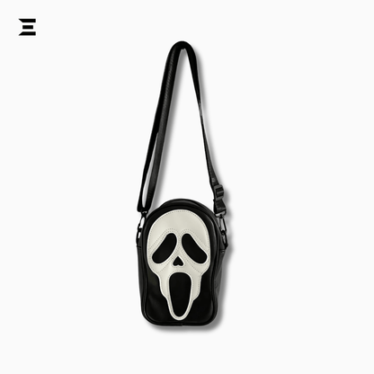 Scream Ghostface Crossbody Bag – Gothic Skull Shoulder Purse (Black) | IBRELIA™ - IBRELIA
