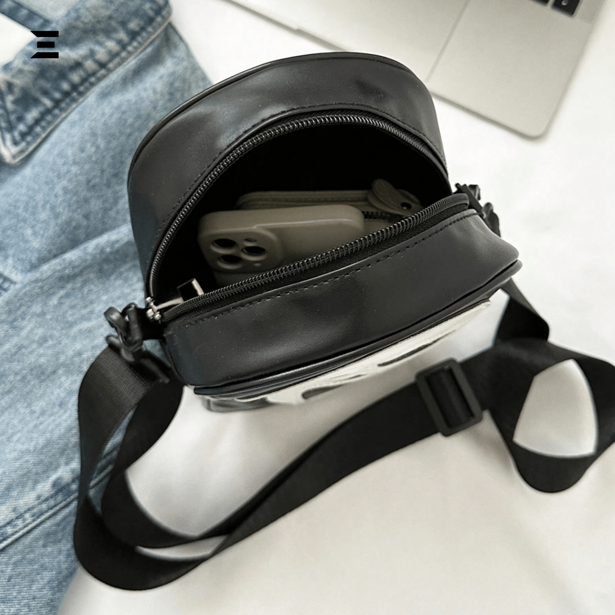 Scream Ghostface Crossbody Bag – Gothic Skull Shoulder Purse (Black) | IBRELIA™ - IBRELIA