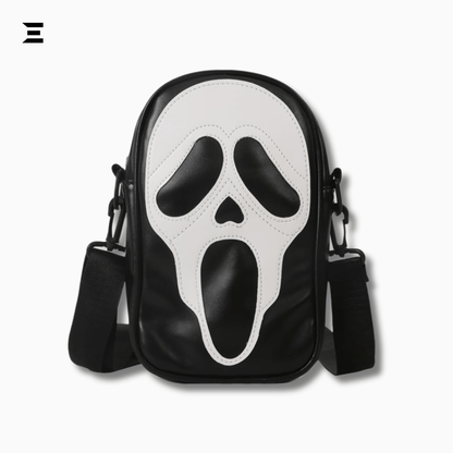 Scream Ghostface Crossbody Bag – Gothic Skull Shoulder Purse (Black) | IBRELIA™ - IBRELIA