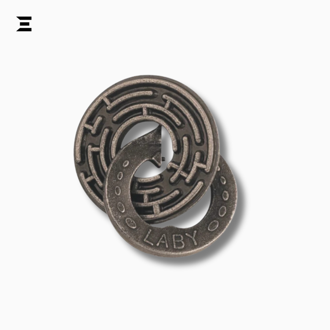Cast Laby Metal Puzzle – Hanayama Huzzle Brain Teaser (Level 5) IBRELIA