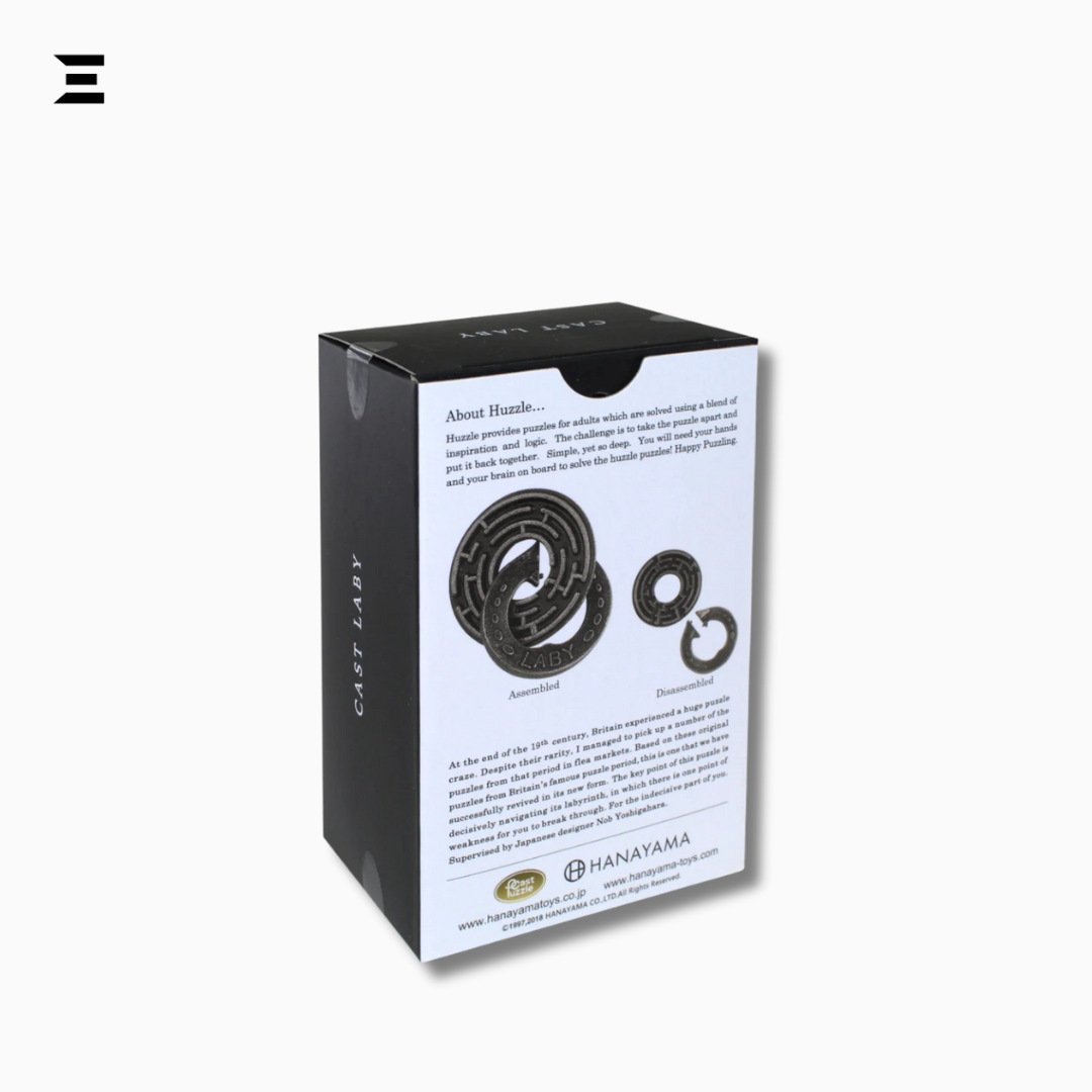 Cast Laby Metal Puzzle – Hanayama Huzzle Brain Teaser (Level 5) IBRELIA
