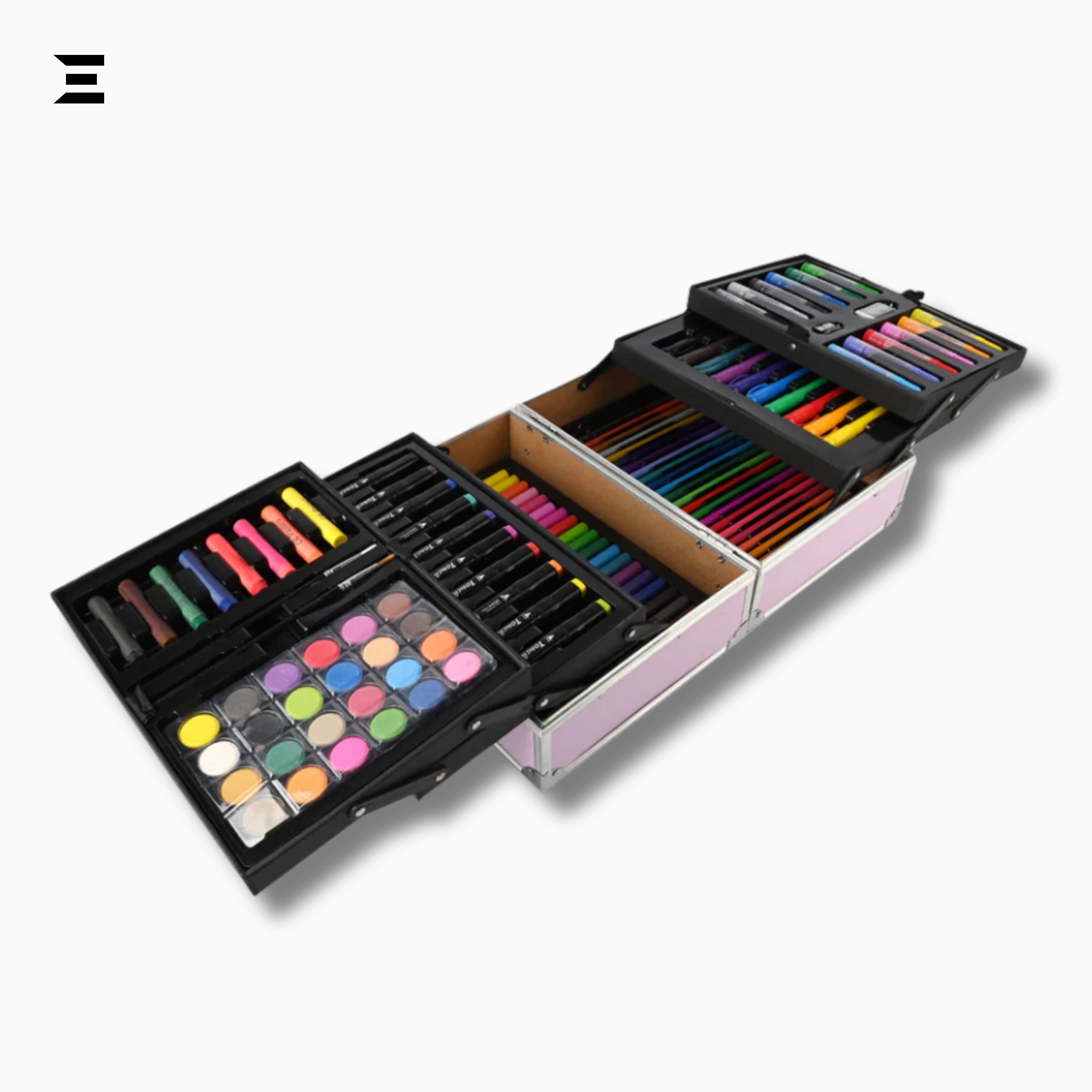 Lovely Girl 133 PCS Kids Art & Coloring Set – Unicorn Drawing Kit in Carry Case | IBRELIA™ IBRELIA