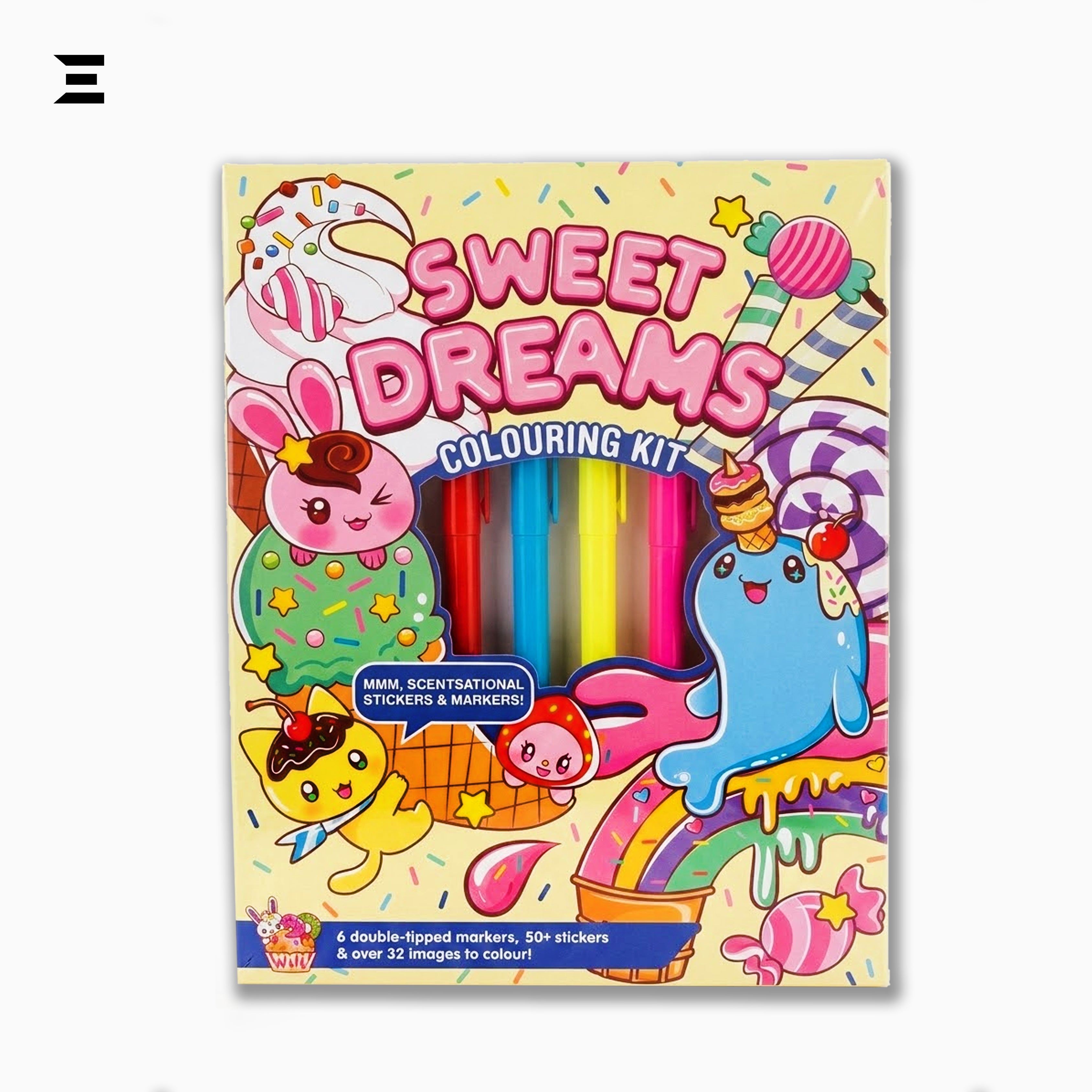 Sweet Dreams Kids Colouring Kit – Markers, Stickers & Coloring Book Set | IBRELIA™ IBRELIA
