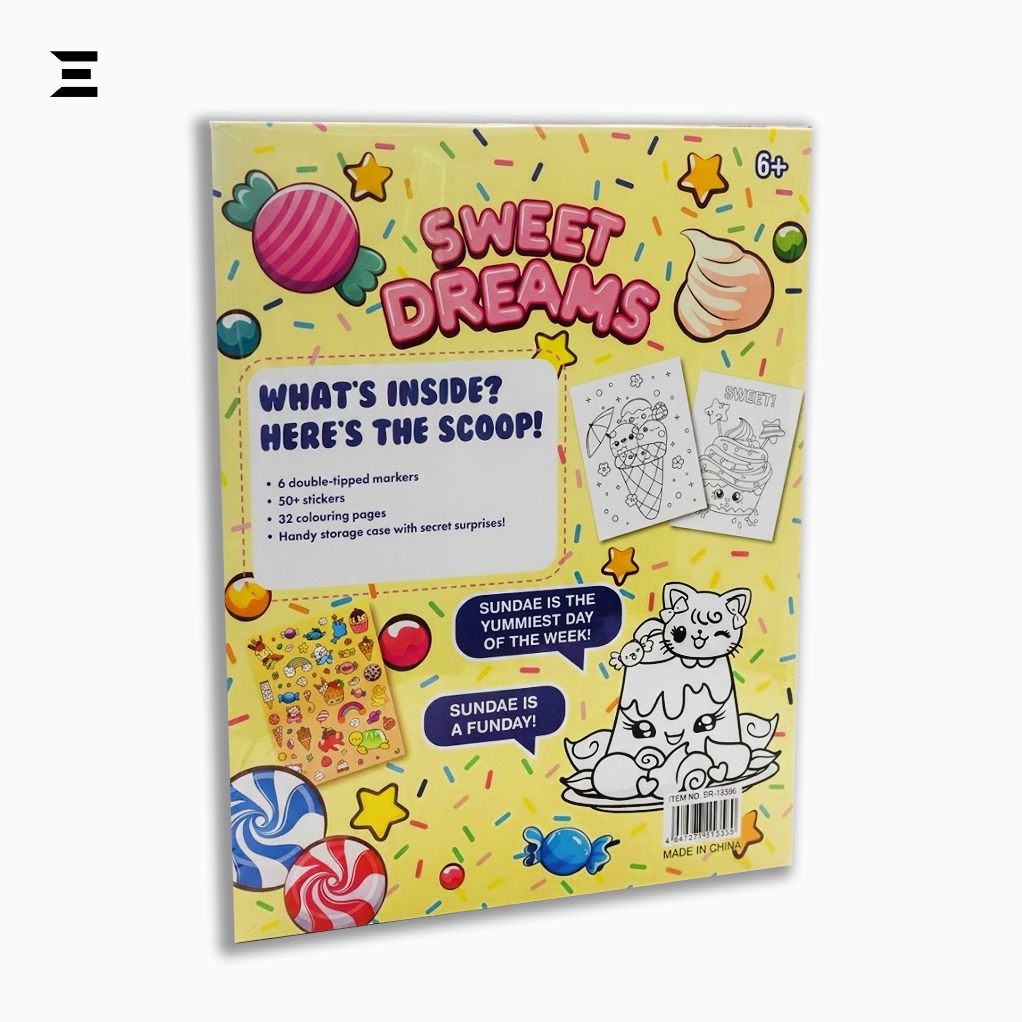 Sweet Dreams Kids Colouring Kit – Markers, Stickers & Coloring Book Set | IBRELIA™ IBRELIA