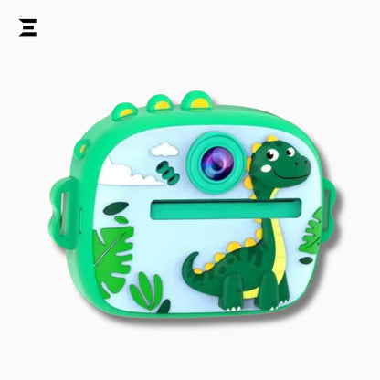 Kids Digital Mini Instant Print Camera with Thermal Paper – Cartoon Dinosaur Camera Toy | IBRELIA™ IBRELIA