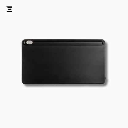 Premium PU Leather Desk Mouse Pad – Double Layer with Magnetic Cable Holder