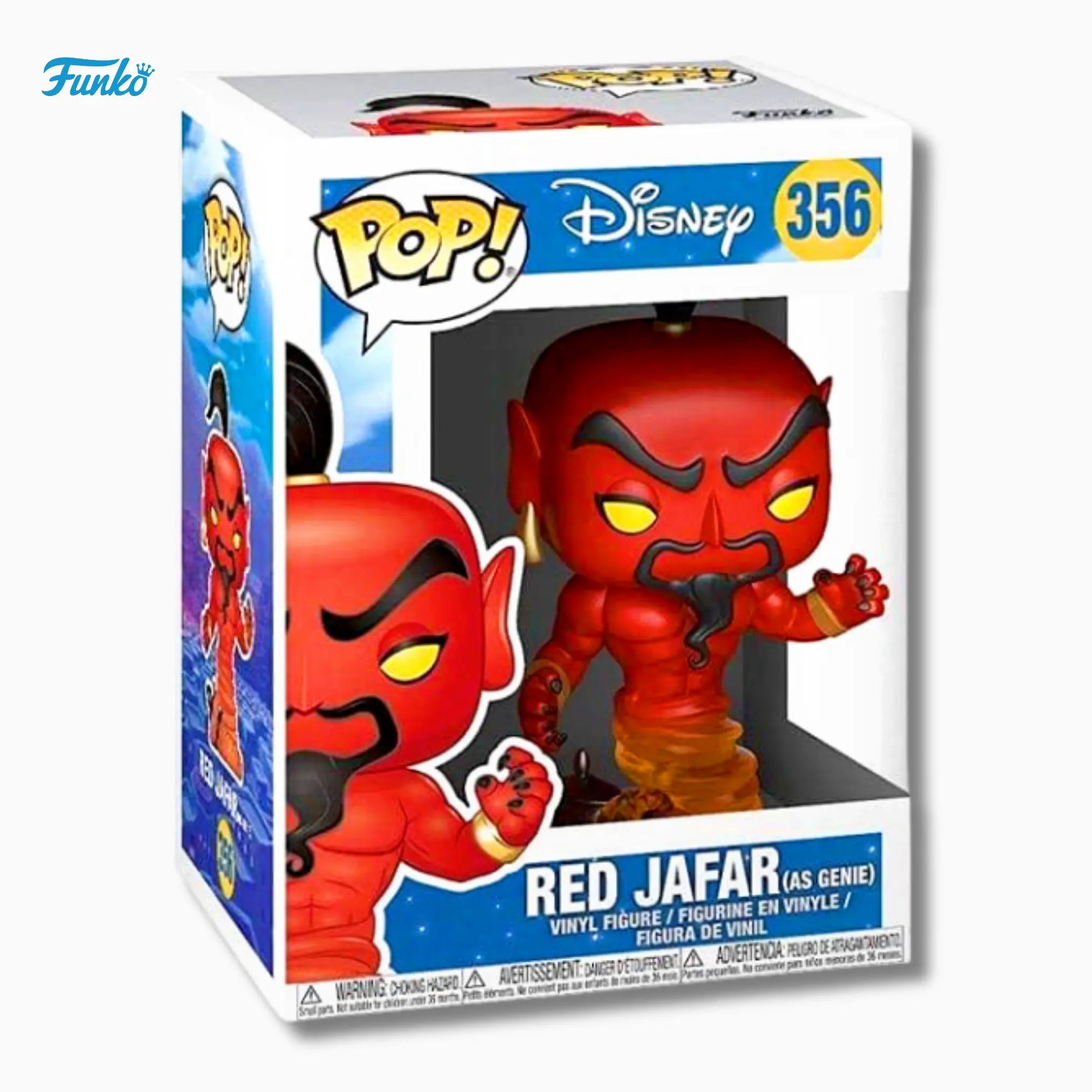 Funko Pop! Disney: Red Jafar as Genie 356 (4 - Inch) - IBRELIA
