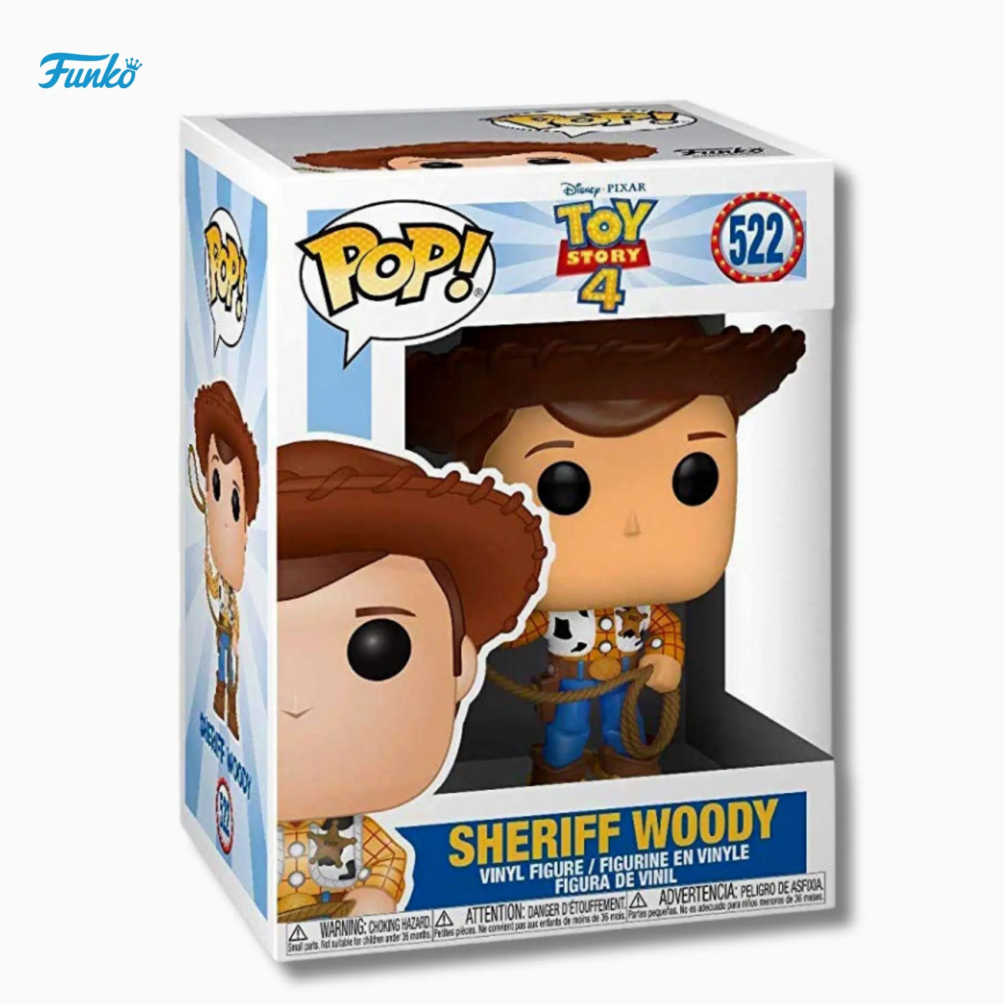 Funko Pop! Toy Story 4: Sheriff Woody 522 Vinyl Figure (4 - Inch) - IBRELIA