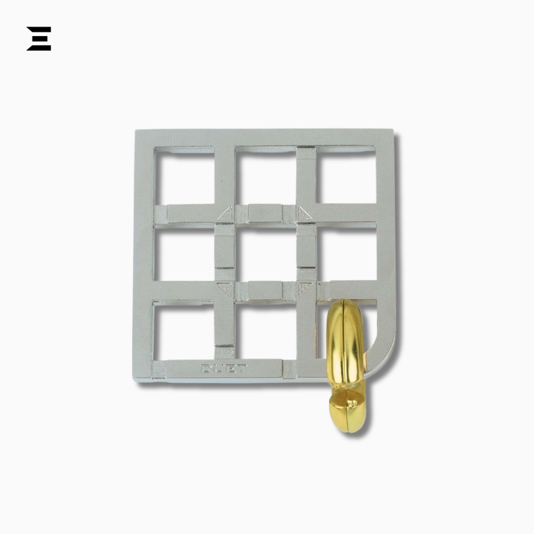 Duet Hanayama Metal Brainteaser Puzzle – Mensa Rated Level 5 IBRELIA