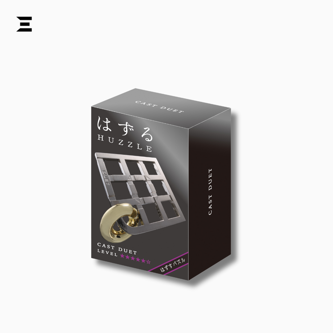Duet Hanayama Metal Brainteaser Puzzle – Mensa Rated Level 5 IBRELIA