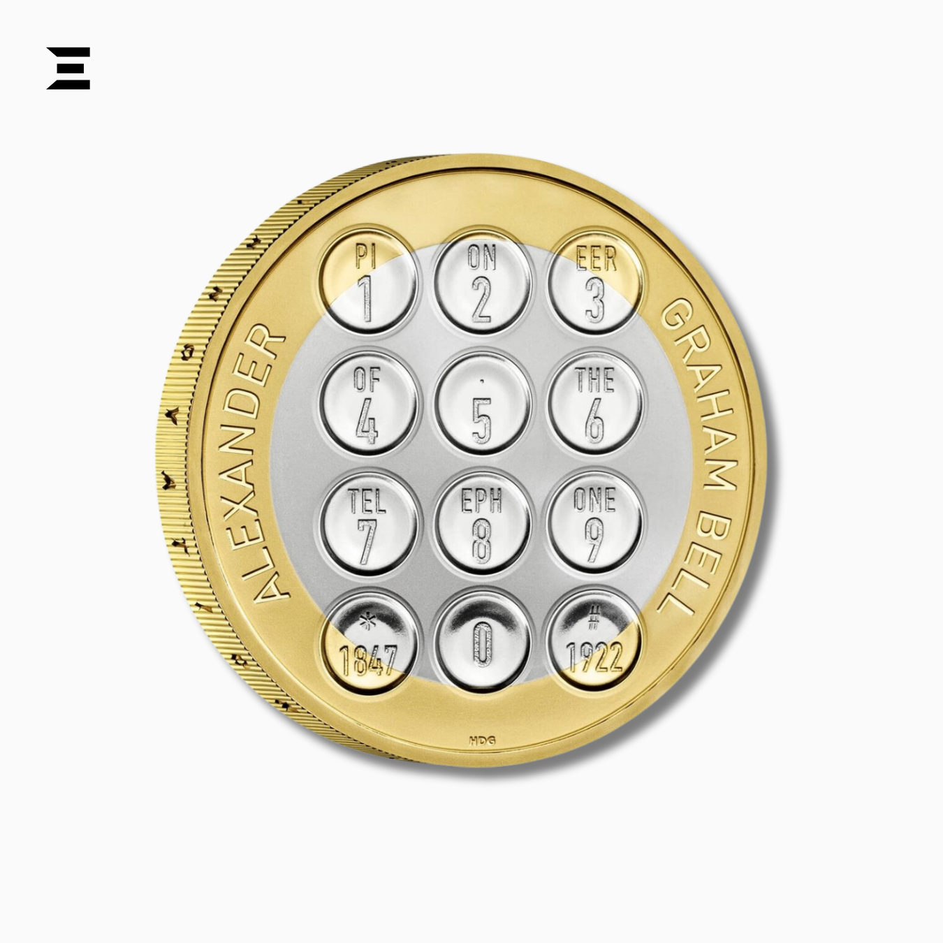 UK £2 Coin – 2022 Alexander Graham Bell Innovation in Science | Elizabeth II 5th Portrait IBRELIA