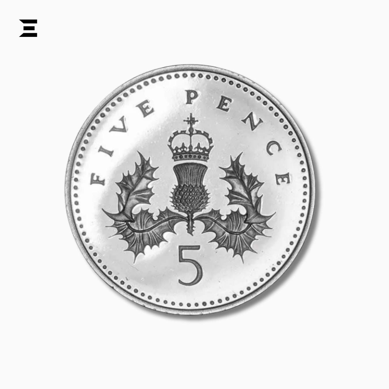 United Kingdom Elizabeth II 5 Pence Coin (1989) – Certified Authentic Copper-Nickel Collectible IBRELIA