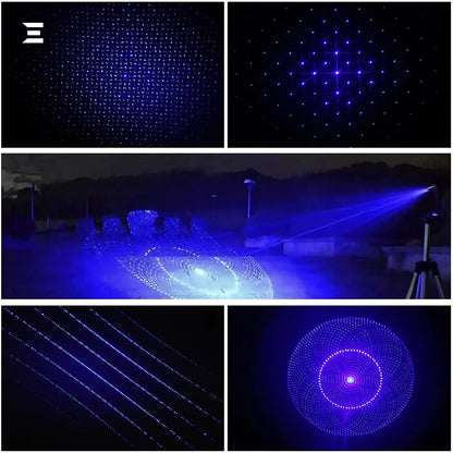 High - Power Blue Laser Pointer Kit – 500mW 450nm Heavy Duty - IBRELIA