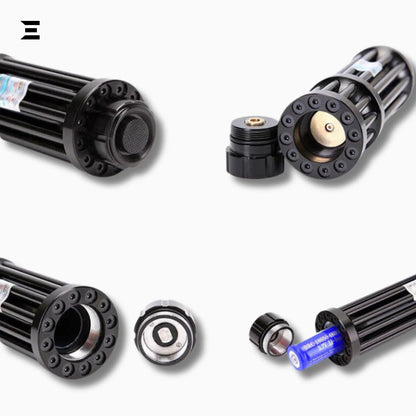 High - Power Blue Laser Pointer Kit – 500mW 450nm Heavy Duty - IBRELIA