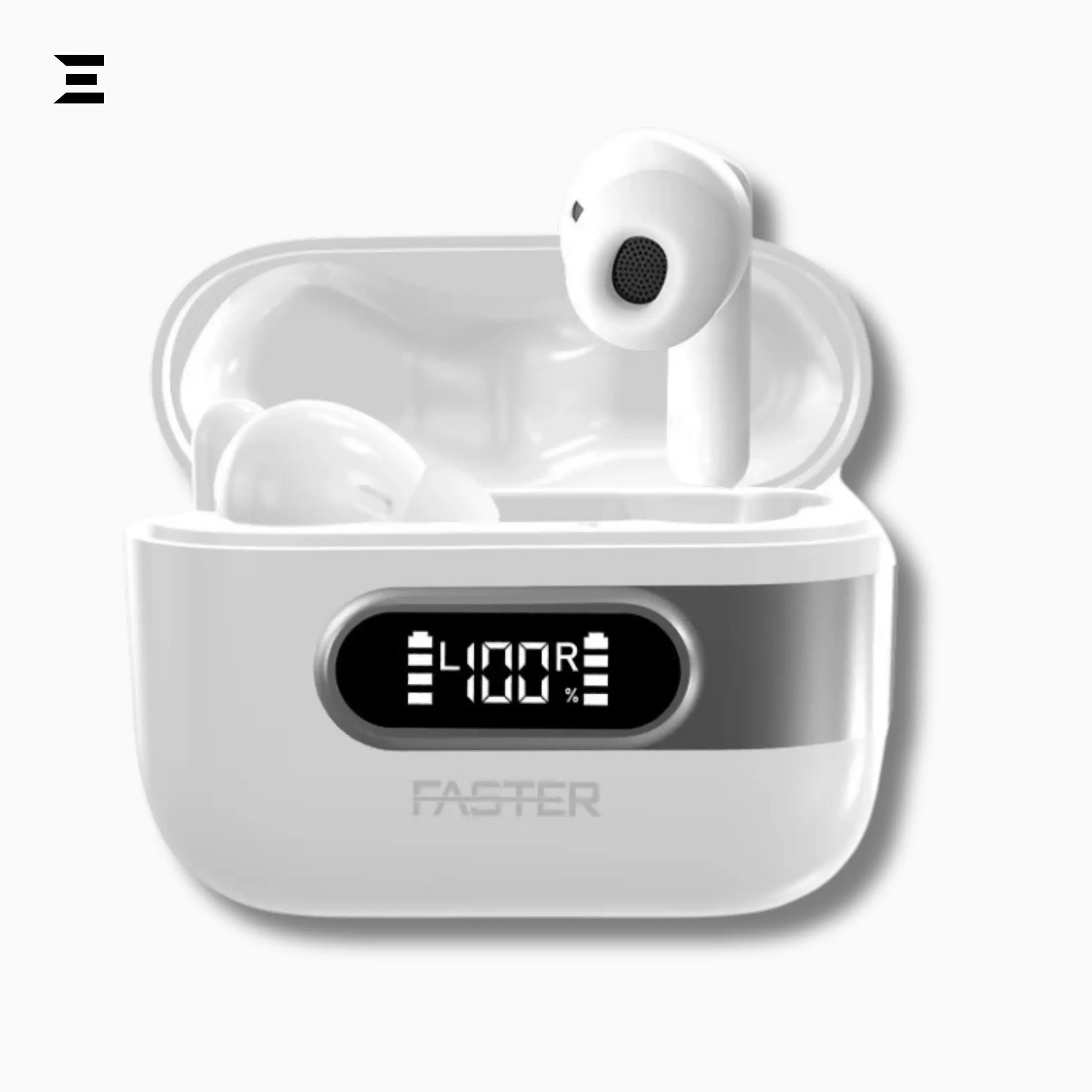Faster FBT 230 Slick X – Bluetooth 5.4 Earbuds, 20H Playtime, LED Display - IBRELIA