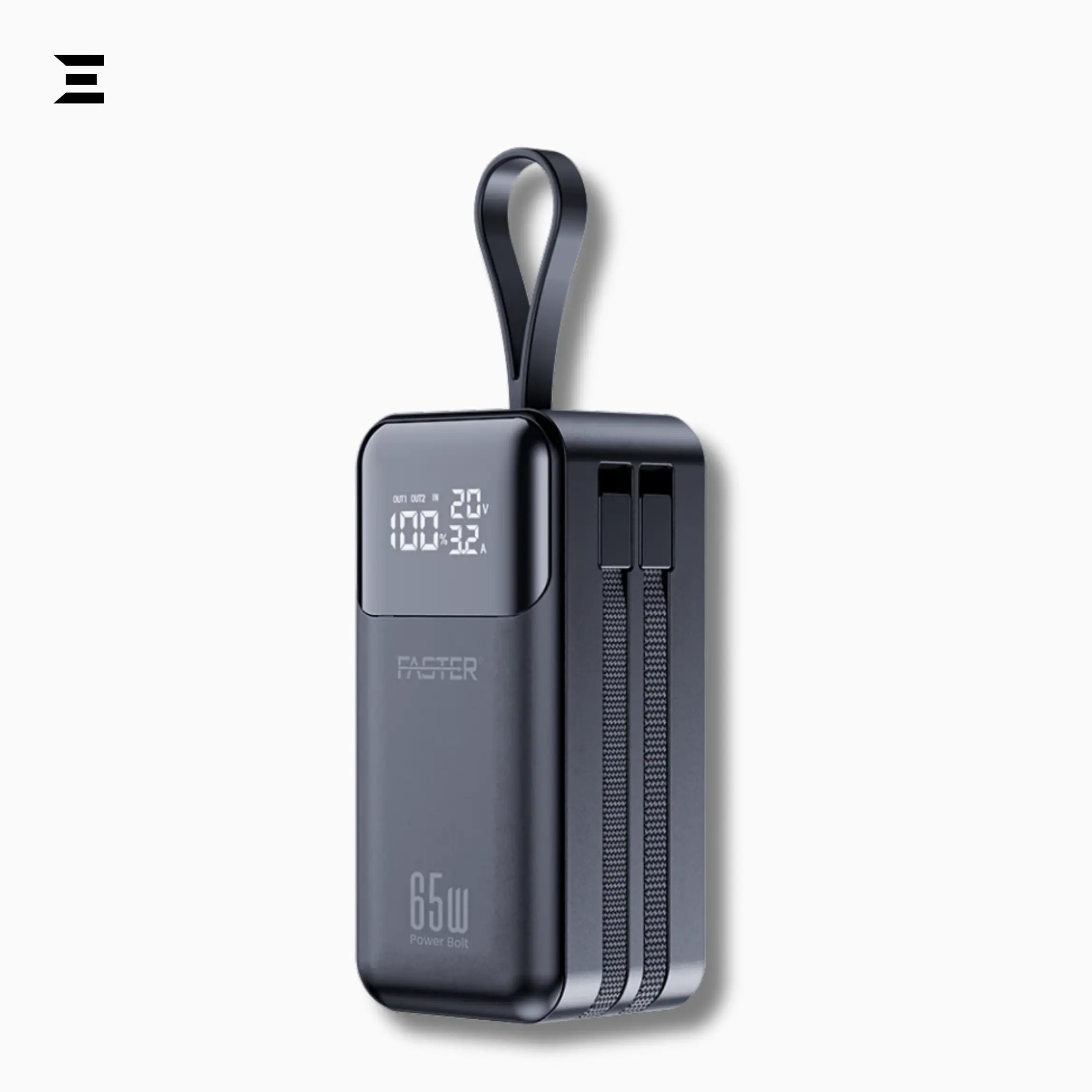 PD 65WA Power Bolt 20000mAh Power Bank – 65W Fast Charging, Multi - Port - IBRELIA