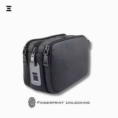 Smart Fingerprint Lock Leather Clutch Bag – Anti-Theft Security Travel Wrist Bag IBRELIA™ IBRELIA
