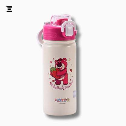 Disney Pixar Lotso Bear Kids Water Bottle 500ml – Stainless Steel School Flask | IBRELIA™ IBRELIA